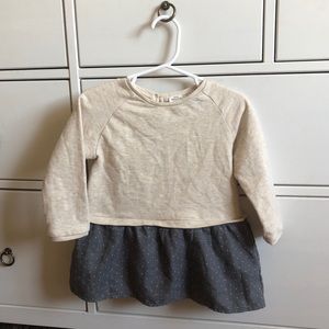 Zara Baby Girl long sleeve sweater dress